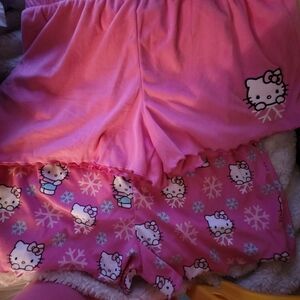 Hello Kitty Pink Pajama Shorts